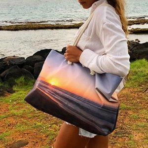 eha culture- Weekender Rope Polihale Sunset Print